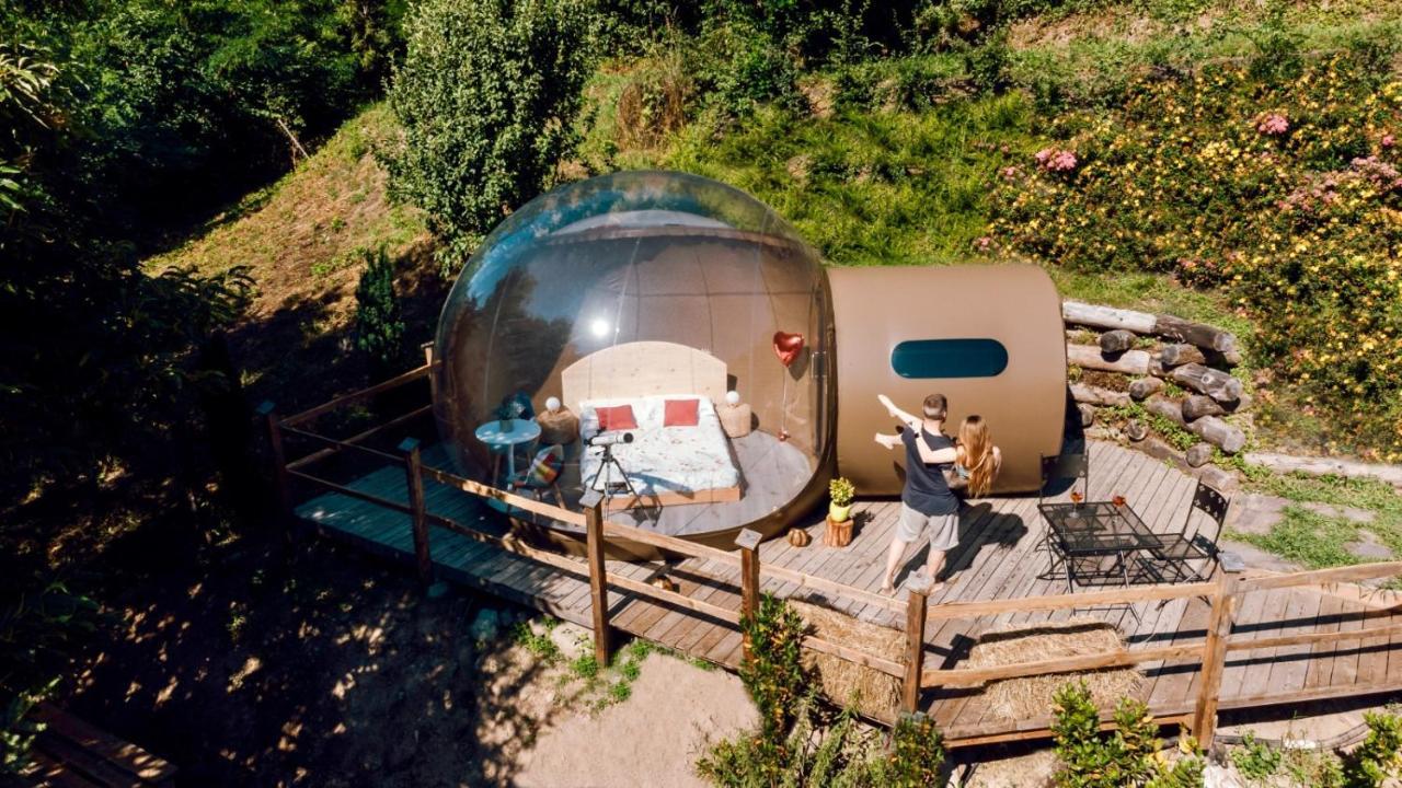 Maso La Marianna Bubble Glamping In Trentino Bed and Breakfast Sant'Orsola Exteriör bild